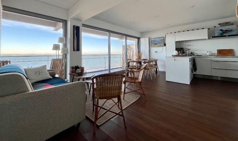 Premiere Ligne Acces Prive Et Direct A La Plage Vue Mer Arcachon Exterior foto